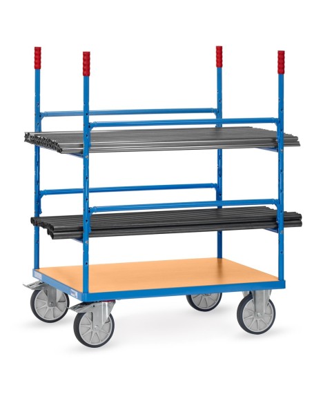 Fetra Materialwagen mit einschraubbaren Auflagen für Langmaterialien