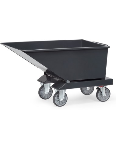 Fetra Muldenkipper, 250 Liter, Tragkraft 750 kg, Grau
