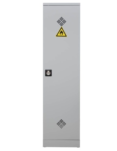 Wolfstahl Chemikalienschrank Gefahrstoffschrank Stahl lichtgrau 50 x 42 x 195 cm