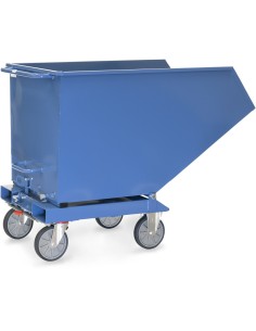 Fetra Muldenkipper, 600 Liter, Tragkraft 750 kg, Blau