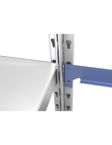 EVOLUTION ANBAUREGAL 2.5m hoch - 40cm tief - 100cm breit - 6 Ebene, grau