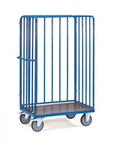 Fetra Paketwagen mit 2 Stirnwänden und 1 Längswand, mit wasserfester Plattform, 1800 mm