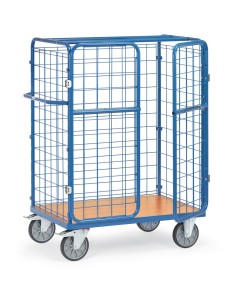 Fetra Paketwagen mit Drahtgitter und Doppelflügeltüren, 1500mm