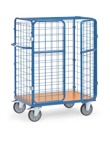 Fetra Paketwagen mit Drahtgitter und Doppelflügeltüren, 1500mm