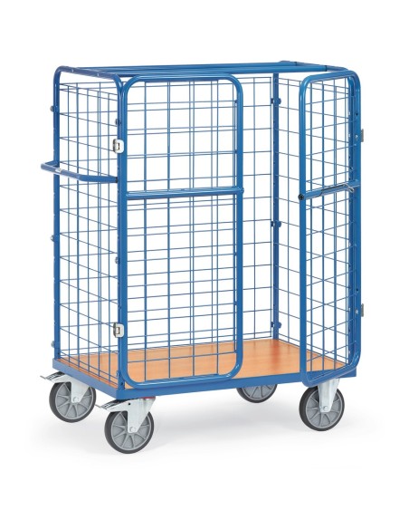 Fetra Paketwagen mit Drahtgitter und Doppelflügeltüren, 1500mm