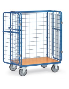 Fetra Paketwagen mit Drahtgitter und Doppelflügeltüren, 1500mm 2