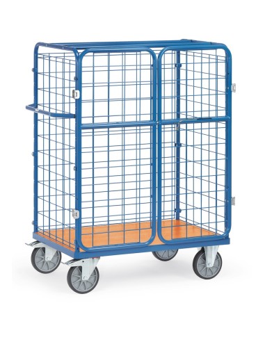 Fetra Paketwagen mit Drahtgitter und Doppelflügeltüren, 1500mm