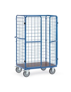 Fetra Paketwagen mit Drahtgitter und Doppelflügeltüren, mit wasserfester Plattform, 1800mm