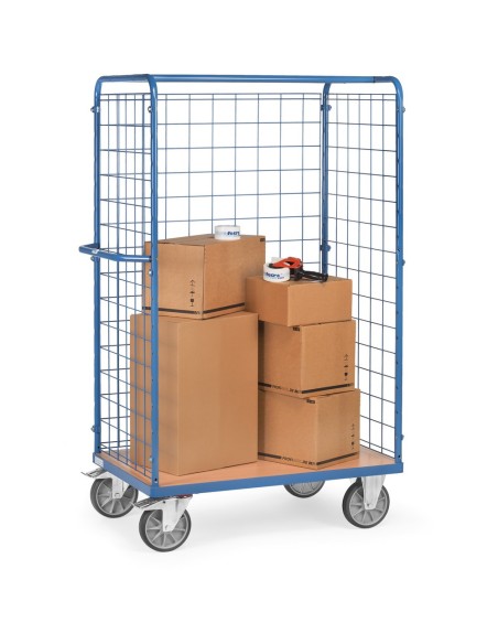 Fetra Paketwagen mit Drahtgitterwänden, 1800 mm