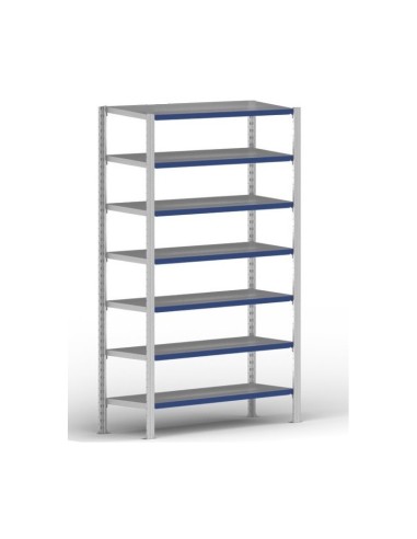 EVOLUTION GRUNDREGAL 3m hoch - 40cm tief - 100cm breit - 7 Ebene, grau