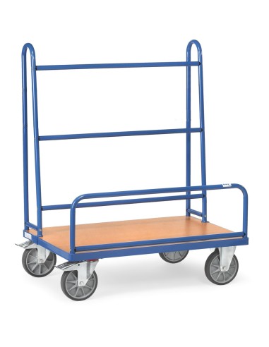 Fetra Plattenwagen mit festen Rohrbügeln