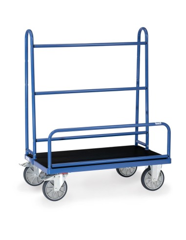 Fetra Plattenwagen mit festen Rohrbügeln, Rutschhemmend