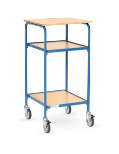 Fetra Rollpult mit Schreibfläche und 2 Ablageböden, Ladefläche 500 x 600 mm