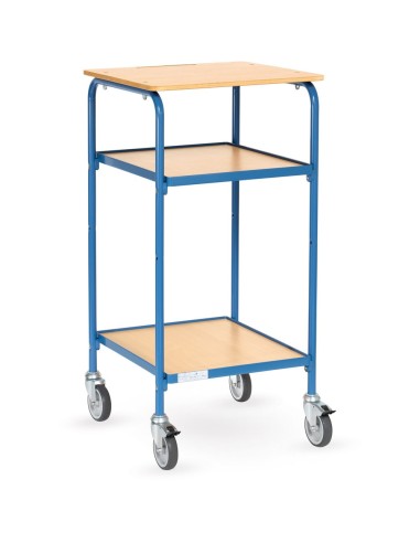 Fetra Rollpult mit Schreibfläche und 2 Ablageböden, Ladefläche 500 x 600 mm