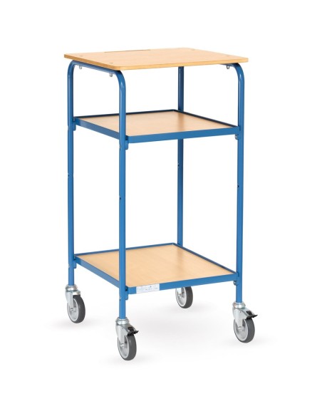 Fetra Rollpult mit Schreibfläche und 2 Ablageböden, Ladefläche 500 x 600 mm