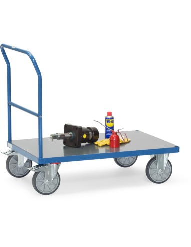Fetra Schiebebügelwagen bis 600 kg Tragkraft, Hart-PVC-Plattform