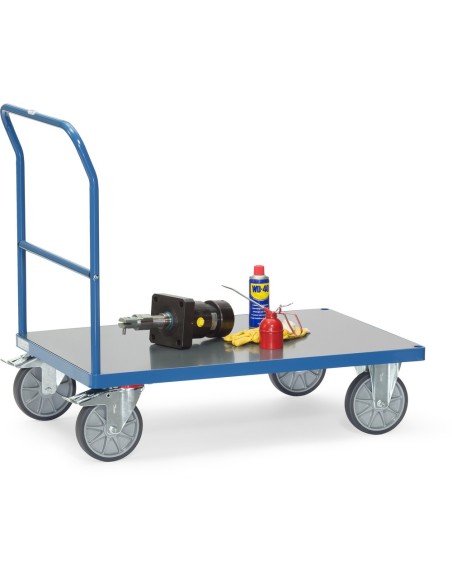 Fetra Schiebebügelwagen bis 600 kg Tragkraft, Hart-PVC-Plattform
