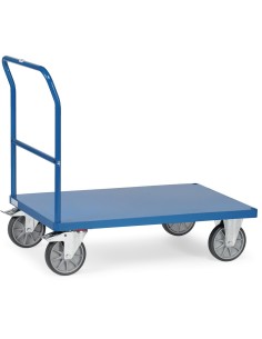 Fetra Schiebebügelwagen mit Blechplattform