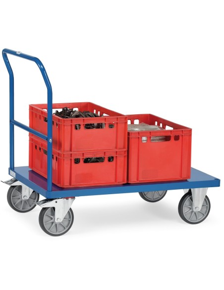 Fetra Schiebebügelwagen mit Blechplattform