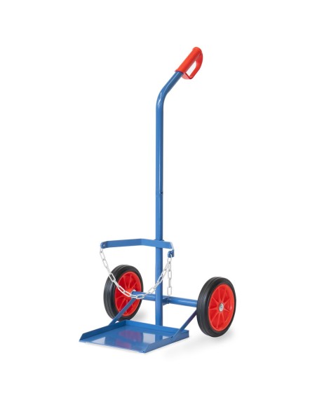 Fetra Stahlflaschenkarre, Tragkraft 100 kg, für 1 Propangasflasche 33 Ltr. Inhalt