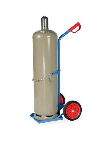 Fetra Stahlflaschenkarre, Tragkraft 100 kg, für 1 Propangasflasche 33 Ltr. Inhalt