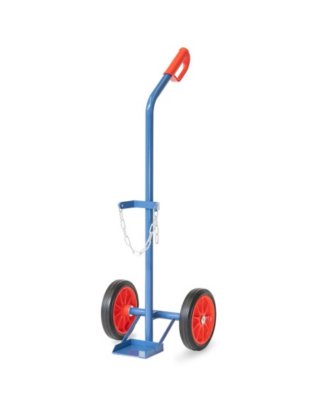 Fetra Stahlflaschenkarre, Tragkraft 100 kg, für 1 Stahlflasche 10 Ltr. Inhalt