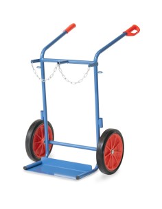 Fetra Stahlflaschenkarre, Tragkraft 150 kg, 2 Stahlflaschen à 40-50 Ltr.