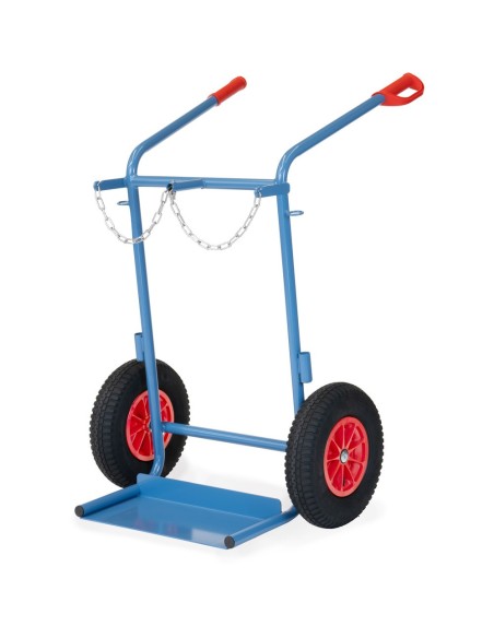 Fetra Stahlflaschenkarre, Tragkraft 150 kg, 2 Stahlflaschen à 40-50 Ltr.