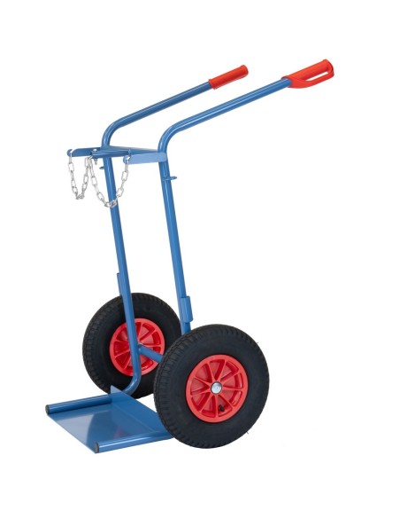 Fetra Stahlflaschenkarre, Tragkraft 150 kg, 2 Stahlflaschen à 40-50 Ltr.