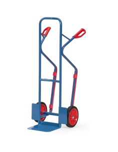 Fetra Stahlrohrkarre, Tragkraft 300 kg, Höhe 1300 mm, Gleitkufen 2