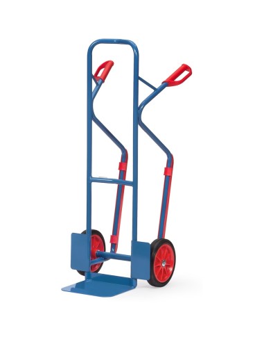 Fetra Stahlrohrkarre, Tragkraft 300 kg, Höhe 1300 mm, Gleitkufen