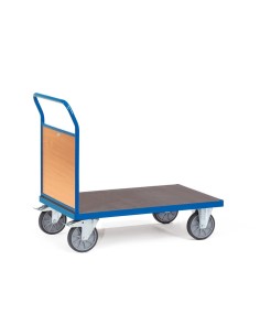 Fetra Stirnwandwagen mit Stirnwand aus Holz + wasserfester Plattform