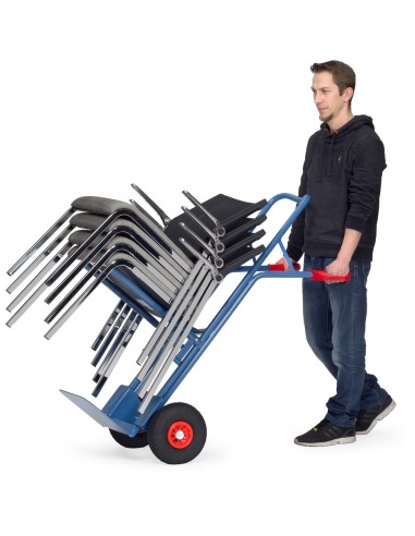 Fetra Stuhlkarre, Tragkraft 300 kg, Höhe 1300 mm, Schaufelbreite 320 mm B1345