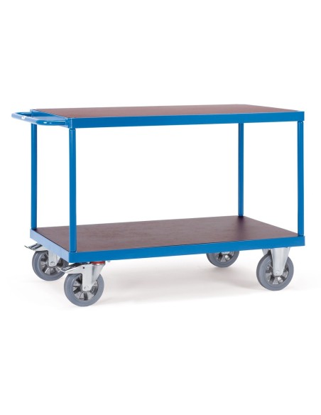 Fetra Super-Multi-Vario-Tischwagen mit 2 Ebenen, blau