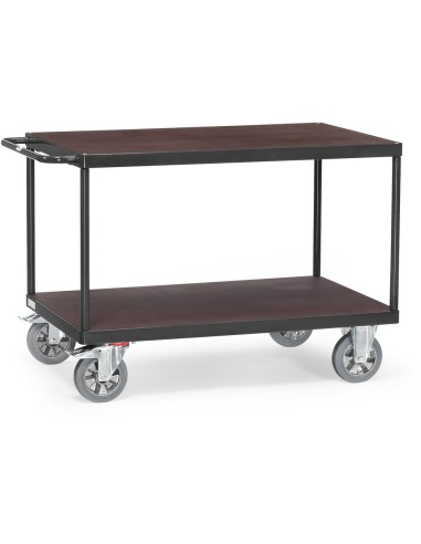 Fetra Super-Multi-Vario-Tischwagen mit 2 Ebenen, Grey Edition
