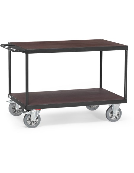 Fetra Super-Multi-Vario-Tischwagen mit 2 Ebenen, Grey Edition