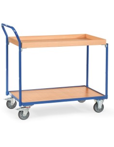 Fetra Tischwagen mit 1 Kasten, Griff hochstehend