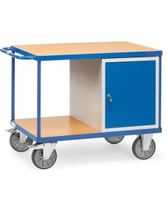 Fetra Tischwagen mit 1 Schrank und 2 Ladeflächen
