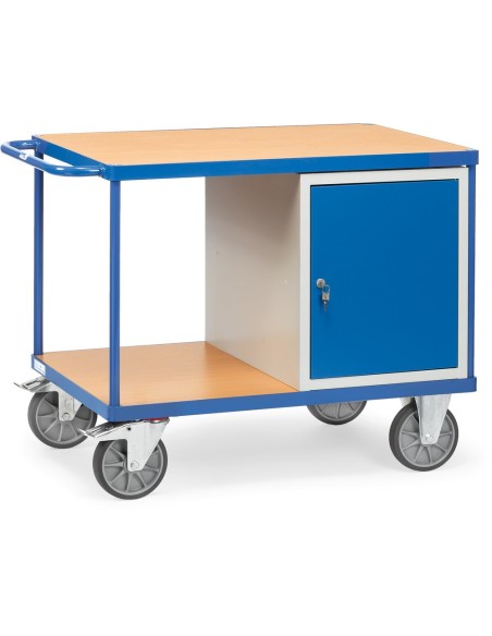 Fetra Tischwagen mit 1 Schrank und 2 Ladeflächen
