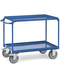 Fetra Tischwagen mit 2 Blechwannen, blau
