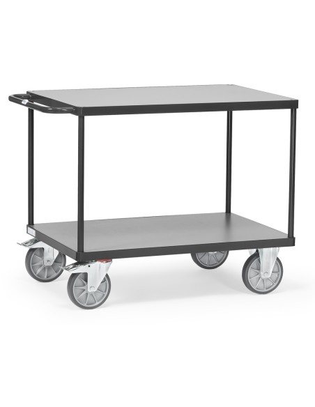 Fetra Tischwagen mit 2 Böden, Grey Edition, Tragkraft 500 / 600 kg