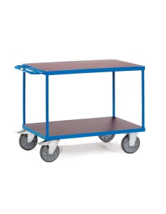 Fetra Tischwagen mit 2 Böden, wasserfeste Plattform, Tragkraft 500 / 600 kg