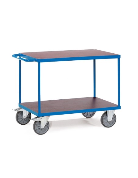 Fetra Tischwagen mit 2 Böden, wasserfeste Plattform, Tragkraft 500 / 600 kg