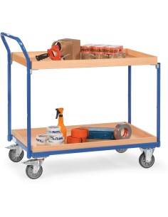 Fetra Tischwagen mit 2 Kästen, Griff hochstehend 2