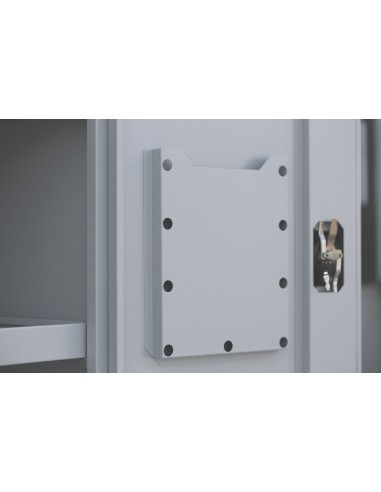 Wolfstahl Chemikalienschrank Gefahrstoffschrank Stahl lichtgrau 50 x 42 x 195 cm