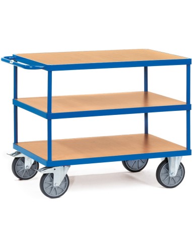 Fetra Tischwagen mit 3 Böden, Tragkraft 500 / 600 kg