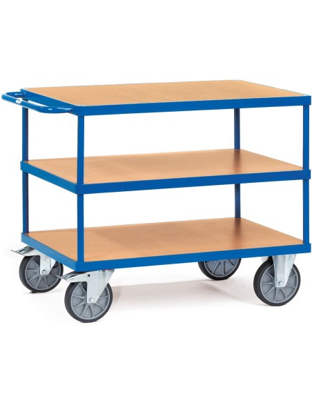 Fetra Tischwagen mit 3 Böden, Tragkraft 500 / 600 kg
