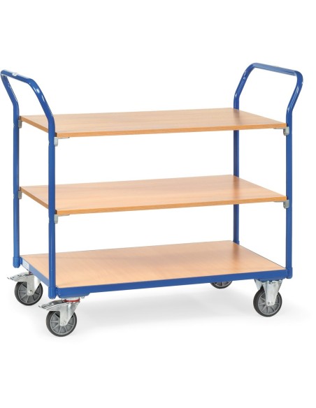 Fetra Tischwagen mit 3 Etagen, Tragkraft 200 kg