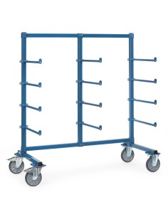 Fetra Tragarmwagen mit 12 PVC überzogenen Tragarmen, Abrollsicherung, einseitig