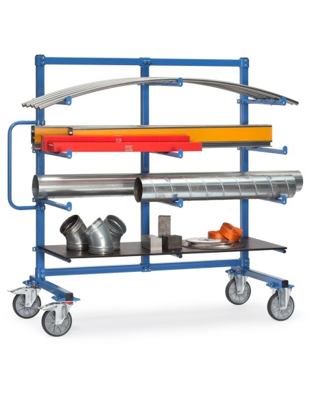 Fetra Tragarmwagen mit 12 PVC überzogenen Tragarmen, einseitig